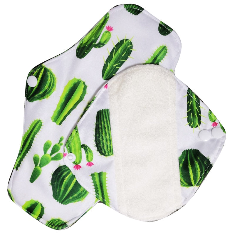 Reusable pantyliner1pc with organic bamboo inner washable Feminine Hygiene menstrual pads sanitary pads lady cloth pad