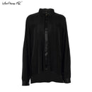 Mnealways18, pantalones de pierna ancha plisados ​​Beige, pantalones de mujer, moda 2022, pantalones sueltos informales, pantalones largos elegantes de oficina para mujer