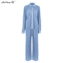 Mnealways18, pantalones de pierna ancha plisados ​​Beige, pantalones de mujer, moda 2022, pantalones sueltos informales, pantalones largos elegantes de oficina para mujer