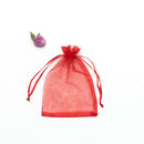 Venta al por mayor 50 unids/lote bolsa de Organza ajustable 5x7 cm 7x9 cm 9x12 cm 10x15 cm cordón joyería embalaje dulces regalos de boda bolsas