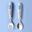 Baby Gadgets Tableware Set Children Utensil Stainless Steel Toddler Dinnerware Cutlery Cartoon Infant Food Feeding Spoon Fork