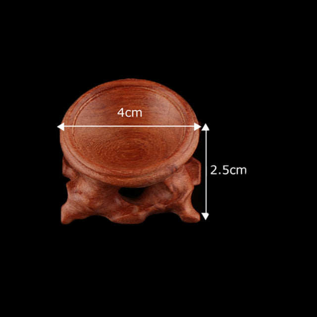 Base de soporte de exhibición de madera de rama de ácido Retro para soporte de bola de cristal, esfera, globo, piedra, colección para el hogar en miniatura, decoración duradera, 1 ud.