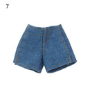 Multi Style Denim 11.5&quot;Jeans Bottoms Shorts For Doll Clothes Outfits Short Pants For Blythe 1/6 Dolls Accessories