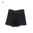 Multi Style Denim 11.5&quot;Jeans Bottoms Shorts For Doll Clothes Outfits Short Pants For Blythe 1/6 Dolls Accessories