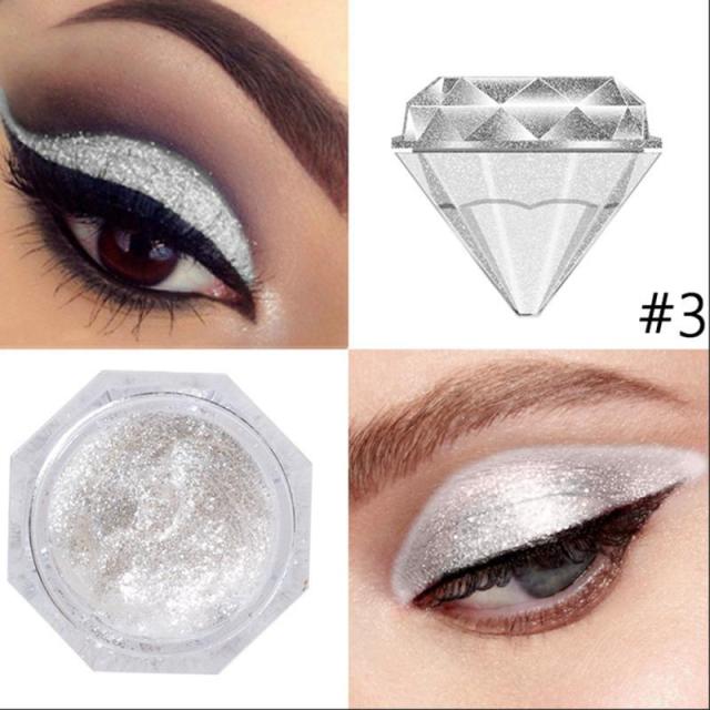PHOERA Liquid Eyeshadow Metallic Diamond Shiny Eye Liner Pen Eyeshadow Palette Lasting Shimmer Pigmented Eye Shadow Cosmetics