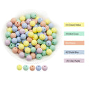 Cute-Idea 20Pcs Silicone Round Beads 9MM Baby Teething Chewable Beads DIY Baby Rodent Pacifier Chain Toys Accessories Baby Goods
