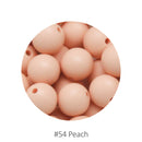 Cute-Idea 20Pcs Silicone Round Beads 9MM Baby Teething Chewable Beads DIY Baby Rodent Pacifier Chain Toys Accessories Baby Goods