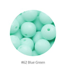 Cute-Idea 20Pcs Silicone Round Beads 9MM Baby Teething Chewable Beads DIY Baby Rodent Pacifier Chain Toys Accessories Baby Goods
