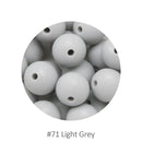 Cute-Idea 20Pcs Silicone Round Beads 9MM Baby Teething Chewable Beads DIY Baby Rodent Pacifier Chain Toys Accessories Baby Goods