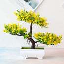 Artificial Plants Bonsai Small Tree Pot Fake Plant Flowers Potted Ornaments For Home Room Table Decoration Hotel Garden Decor