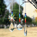 Chakra Crystal Chandelier Rainbow Prism Wind Chimes Pendant Rainbow Maker Hanging Chakra Cascade