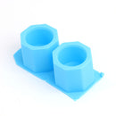 DIY Round Geometric Polygonal Silicone Flowerpot Mold Ceramic Clay Crafts Mould Epoxy Resin Concrete Molds Candle Pot Mold