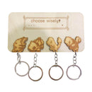 Keys 4 Hook Storage Rack Hanger Decor Room Hanging Gifts Home Entrance Door Retro Wood Key Holder Wall Home Organizer Hooks