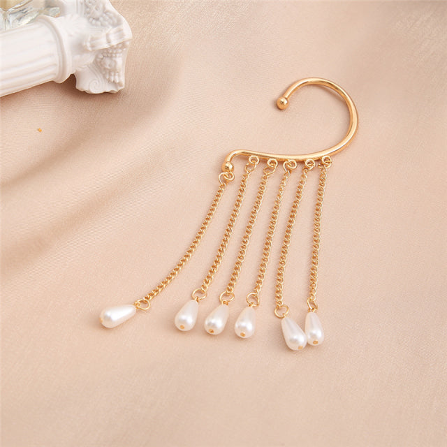 Versilbertes Metall Schmetterling Ohrclips ohne Piercing für Frauen Funkelnde Zirkon Ohr Manschette Ohrclips Hochzeit Schmuck