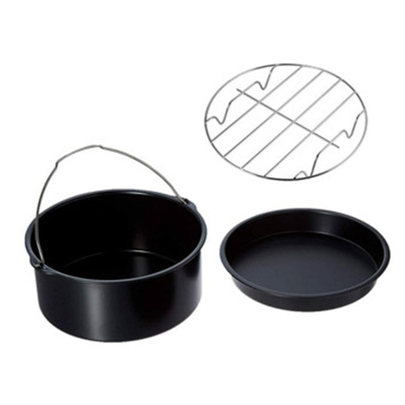 Reusable Non-stick Grill Air Fryer Accessories Baking Basket Grill Cake Basket Pizza Tray Durable Air Fryer
