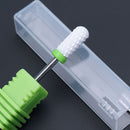 Fresa de cerámica para manicura, brocas para uñas, limas eléctricas para uñas, brocas de molienda rosa y azul, accesorios para fresas