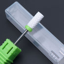 Fresa de cerámica para manicura, brocas para uñas, limas eléctricas para uñas, brocas de molienda rosa y azul, accesorios para fresas