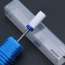 Fresa de cerámica para manicura, brocas para uñas, limas eléctricas para uñas, brocas de molienda rosa y azul, accesorios para fresas