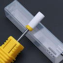 Fresa de cerámica para manicura, brocas para uñas, limas eléctricas para uñas, brocas de molienda rosa y azul, accesorios para fresas