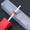 Fresa de cerámica para manicura, brocas para uñas, limas eléctricas para uñas, brocas de molienda rosa y azul, accesorios para fresas