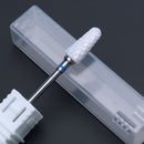 Fresa de cerámica para manicura, brocas para uñas, limas eléctricas para uñas, brocas de molienda rosa y azul, accesorios para fresas