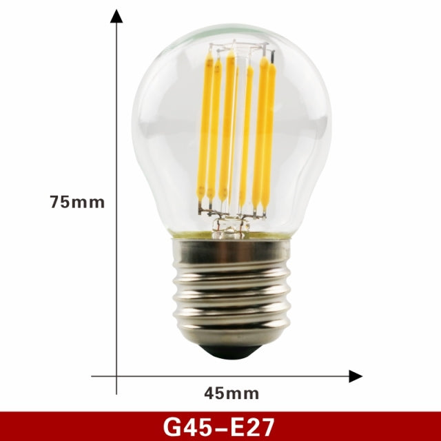 2 Stück E27 E14 Retro Edison LED Glühlampe Lampe AC220V Glühbirne C35 G45 A60 ST64 G80 G95 G125 Glasbirne Vintage Kerzenlicht