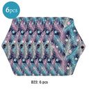 Almohadillas menstruales reutilizables, 6 uds., servilleta sanitaria lavable para mujer, almohadilla Menstrual lavable de carbón de bambú y algodón