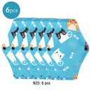 Almohadillas menstruales reutilizables, 6 uds., servilleta sanitaria lavable para mujer, almohadilla Menstrual lavable de carbón de bambú y algodón