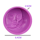 1PCS Minimalist Style Face Silicone Candle Mold Design for DIY Handmade Ornaments Soap Plaster Candles Jewelry Handicrafts Mould