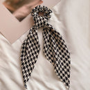 Corea cinta larga perlas bandas para el cabello lazo para el cabello Scrunchies para mujeres niñas verano Floral estampado Pontail lazos para el cabello accesorios para el cabello