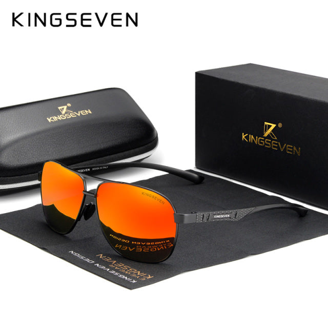 KINGSEVEN 2022 Marke Männer Aluminium Sonnenbrille Polarisierte UV400 Spiegel Männliche Sonnenbrille Frauen Für Männer Oculos de sol