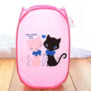 Cesto de ropa sucia plegable, cesta de clasificación de ropa sucia de malla abierta emergente de dibujos animados, juguetes para niños, organizador de caja de almacenamiento para el hogar Sundrie