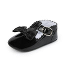 Neugeborene Babyschuhe Baby Jungen Mädchen Schuhe Mädchen Klassische Bowknot Gummisohle Anti-Rutsch PU Kleid Schuhe Erste Wanderer Kleinkind Krippe Schuhe