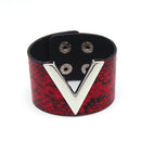 Europe Crack Leather Bracelet For Women Femme All-Match V Word Wide Punk Style Soft Jewellery Cool Wholesale