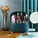 Caja de almacenamiento de cosméticos de gran capacidad a la moda, impermeable, a prueba de polvo, para baño, organizador de maquillaje de belleza, cajón de almacenamiento para el cuidado de la piel