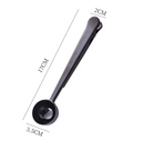 Two-in-one Stainless Steel Coffee Spoon Sealing Clip Kitchen Gold Accessories Recipient Cafe Expresso Cucharilla Decoration