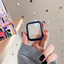 Funda protectora de pantalla para Apple Watch Series 7 6 SE 5 4 3 44mm 40mm 45mm iwatch 42mm 38mm vidrio + cubierta Apple Watch Accesorios