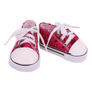 Zapatos de muñeca de lona de 7 cm, 14 estilos, accesorios de ropa para ropa de bebé nacido de 43 cm, muñeca americana de 18 pulgadas, juguete para niña de nuestra generación