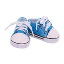 Zapatos de muñeca de lona de 7 cm, 14 estilos, accesorios de ropa para ropa de bebé nacido de 43 cm, muñeca americana de 18 pulgadas, juguete para niña de nuestra generación