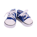 Zapatos de muñeca de lona de 7 cm, 14 estilos, accesorios de ropa para ropa de bebé nacido de 43 cm, muñeca americana de 18 pulgadas, juguete para niña de nuestra generación