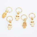 5 unids/pack diferentes 49 estilos encantos pelo trenza Dread Dreadlock cuentas Clips puños anillos joyería Dreadlock cierres Accesorios