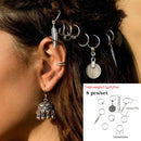 5 unids/pack diferentes 49 estilos encantos pelo trenza Dread Dreadlock cuentas Clips puños anillos joyería Dreadlock cierres Accesorios