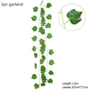 Green Eucalyptus Leaves Garland Wisteria Artificial Flowers Rattan Fake Plant Silk Leaf Vines For Wedding Birthday Party Decor