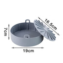 AirFryer-Silikon-Topf, quadratisch, Luftfritteusen, Ofen, Backblech, Brot, gebratenes Huhn, Pizzakorb, Unterlage, Ersatz-Grillpfanne, Zubehör