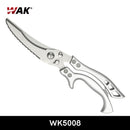 WAK Professional Stainless Steel Kitchen Scissors Poweful Chicken Bone Scissors Chicken Duck Fish Cutter Shears Cook Scissors