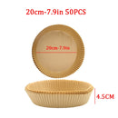 50/100pcs 16/20cm Air Fryer Disposable Paper Liner Mat Oil-proof Non-Stick Mat Microwave Oven Parchment Paper kitchen Cookers