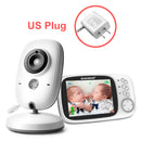 VB603 Video Baby Monitor 2.4G Inalámbrico con 3.2 pulgadas LCD 2 vías Audio Hablar Visión nocturna Vigilancia Cámara de seguridad Niñera