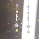 Crystal Star Hexagon Diamond Prisms Hanging Rainbow Chaser Lighting Accessories for Window Curtains Pendant Home Garden Decor