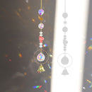 Crystal Star Hexagon Diamond Prisms Hanging Rainbow Chaser Lighting Accessories for Window Curtains Pendant Home Garden Decor