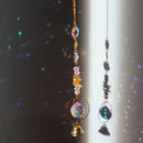 Crystal Star Hexagon Diamond Prisms Hanging Rainbow Chaser Lighting Accessories for Window Curtains Pendant Home Garden Decor